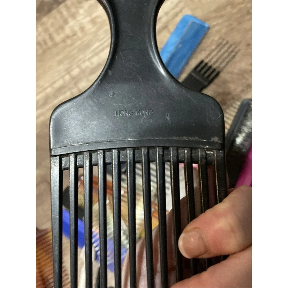 Hair Comb Lot of Goody Ace Unbreakable Retro Vintage 80s  Pick Comb Clips Read
